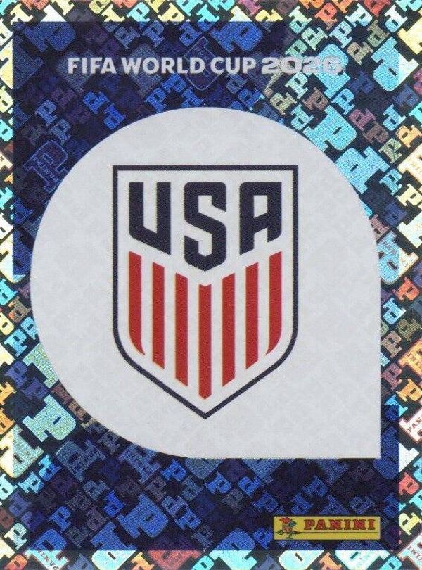 #USA 1: Team Badge (USA) - Panini FIFA World Cup 2026 Canada, USA, Mexico. Standaard Editie