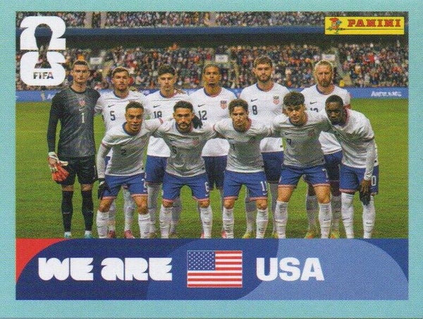 #USA 13: Teamfoto (USA) - Panini FIFA World Cup 2026 Canada, USA, Mexico. Standaard Editie