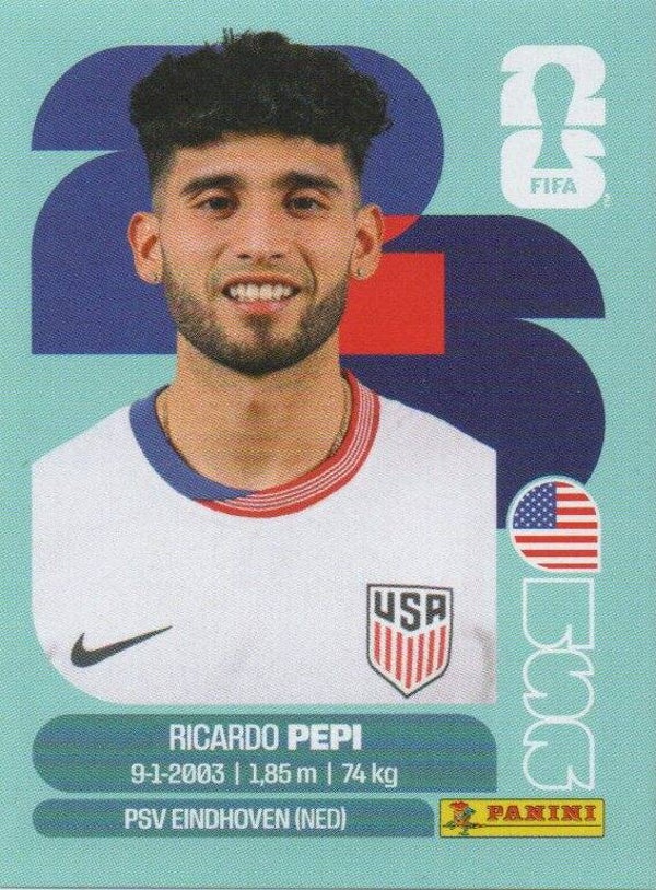 #USA 18: Ricardo Pepi (USA) - Panini FIFA World Cup 2026 Canada, USA, Mexico. Standaard Editie