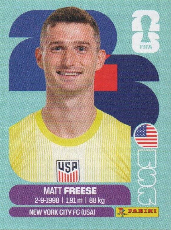 #USA 2: Matt Freese (USA) - Panini FIFA World Cup 2026 Canada, USA, Mexico. Standaard Editie