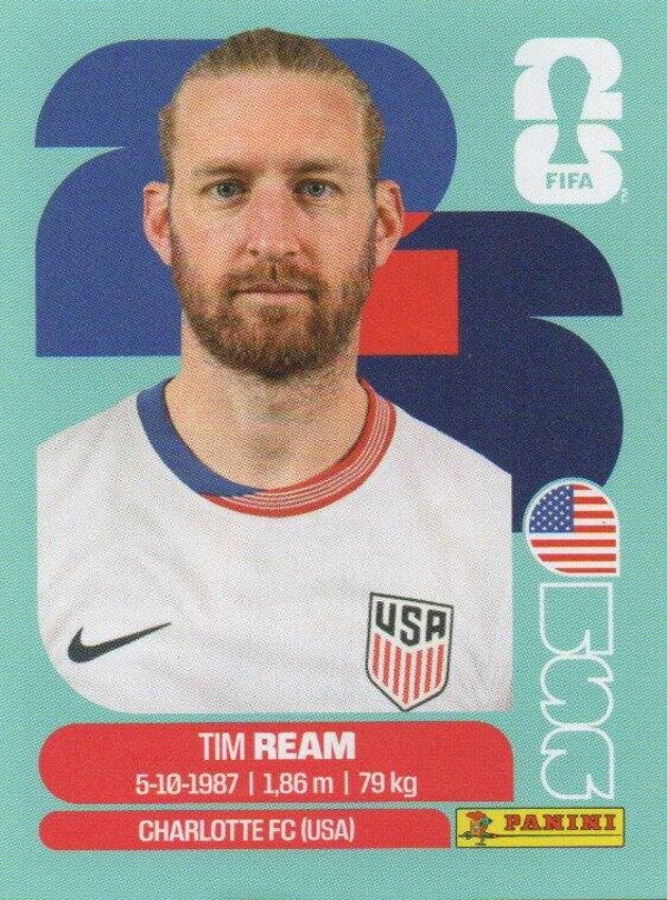 #USA 4: Tim Ream (USA) - Panini FIFA World Cup 2026 Canada, USA, Mexico. Standaard Editie
