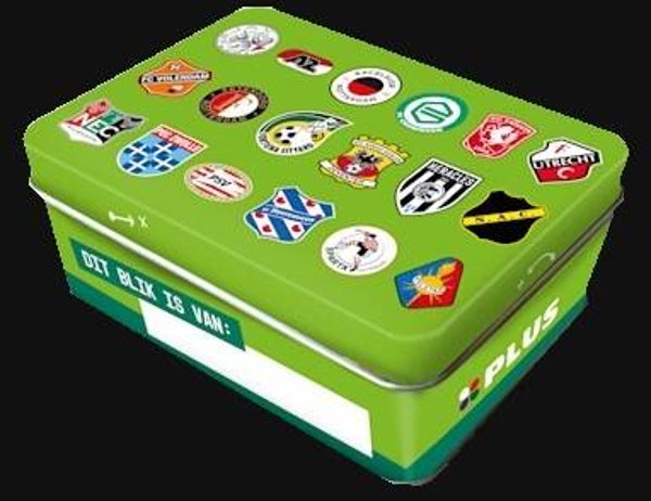 PLUS Eredivisie 2025/2026 Voetbalplaatjes Verzamelblik
