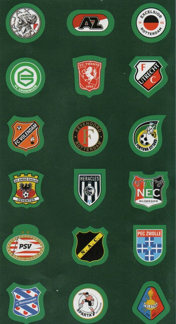 #XXL4: XL Club Badge Stickervel met alle clublogo's - Plus Eredivisie 2025/2026