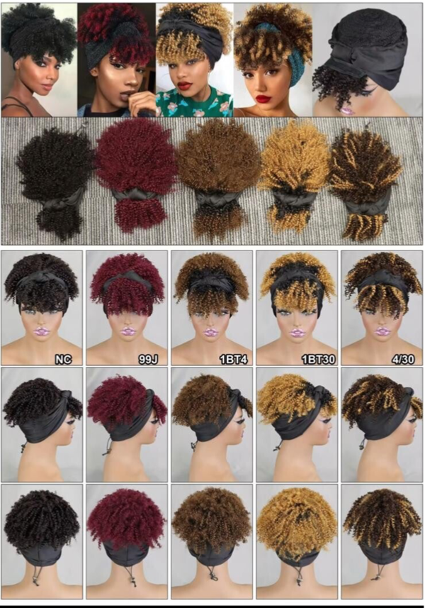 Afro ondulé à longue fibre, 100% naturels