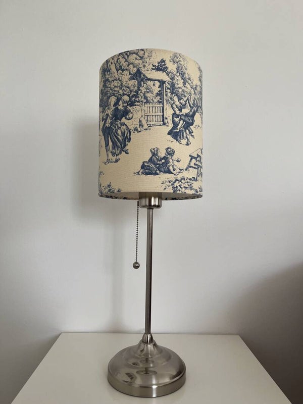 Lampenschirm aus Baumwolle „Dorffest" D 20 cm