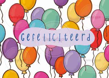 FT00153 - Juf Kim - Gefeliciteerd ballonnen