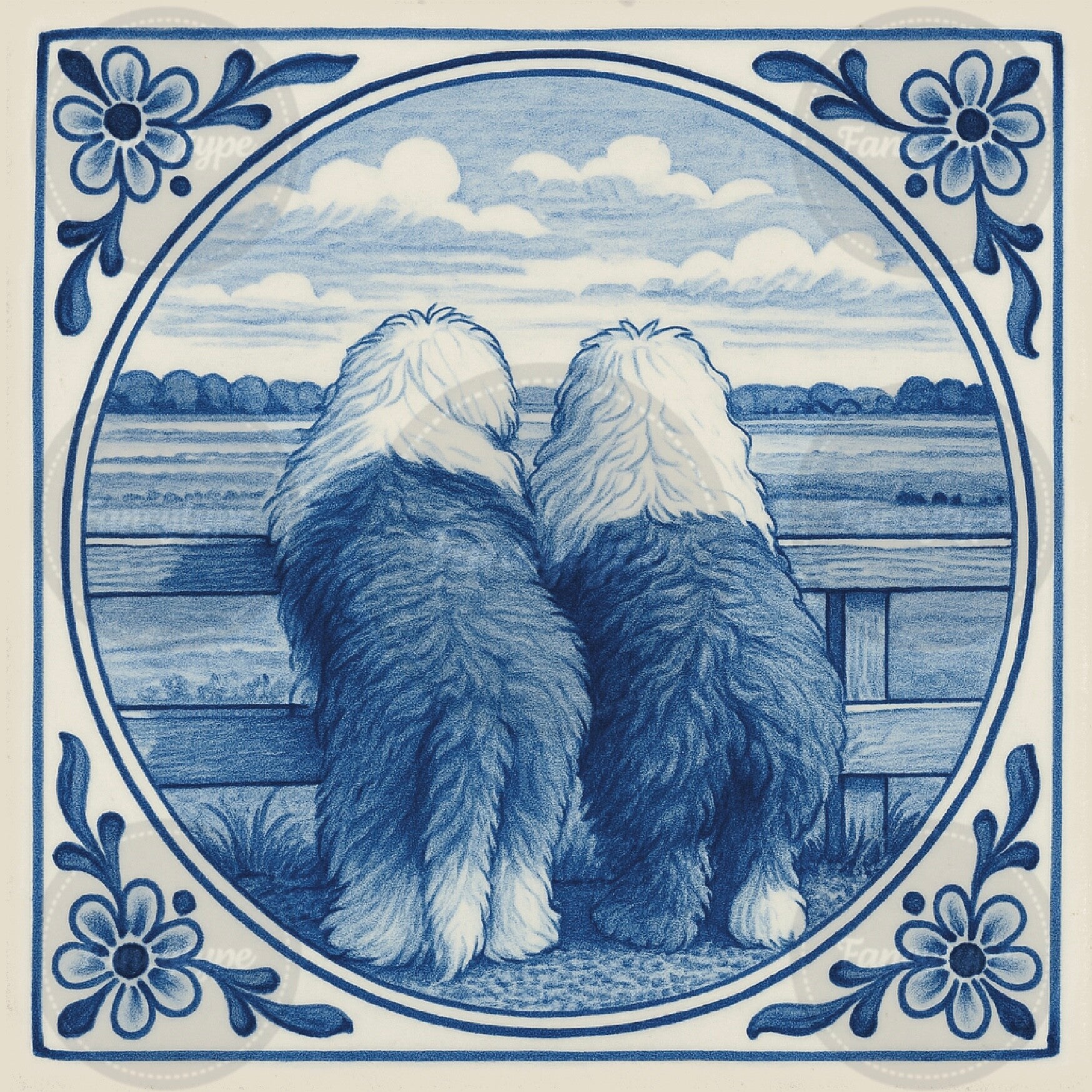 FT00324- OES - Wenskaart - Dutch Watching