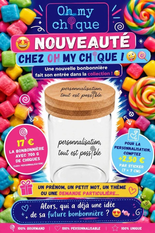 Bonbonniere entièrement personnalisable