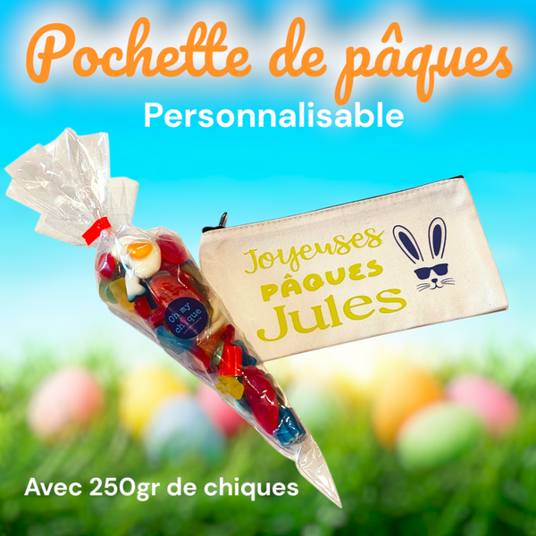 Trousse personnalisée + sachet de chiques