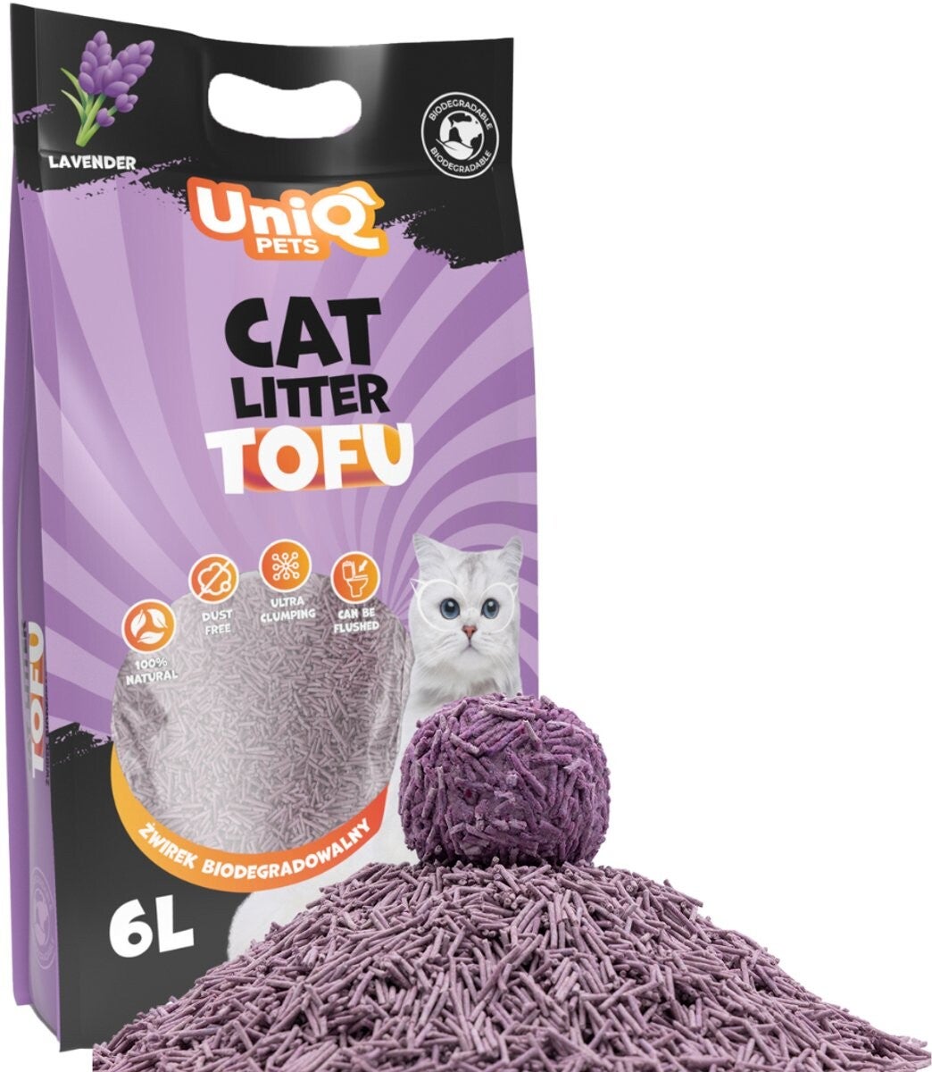 UNIQ PETS LITIÈRE AU TOFU - LAVANDE 6 L