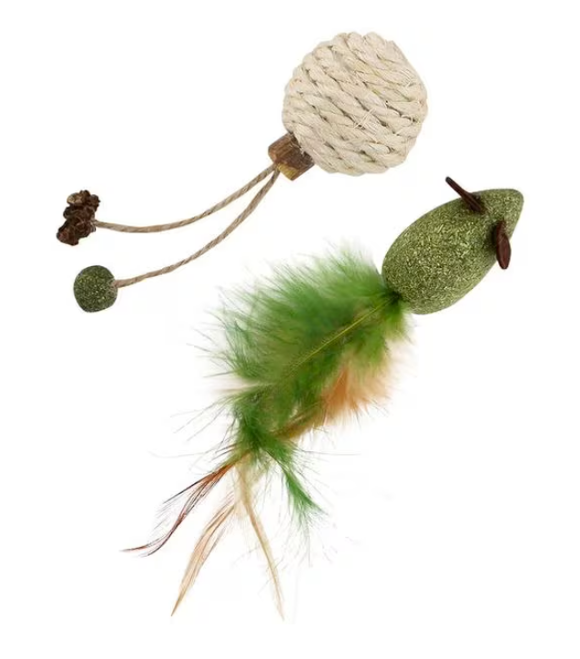 WOUAPY DUO SOURIS+BALLE SISAL