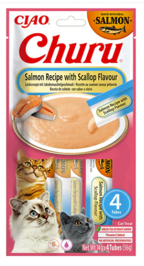 CHURU PUREE LUXURY SALMON - SAUMON ET PETONCLE
