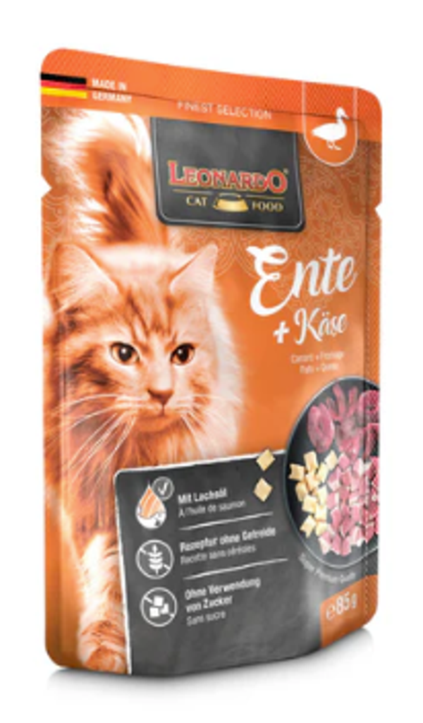 SACHETS LEONARDO 85 G CANARD ET FROMAGE - 16 PCS