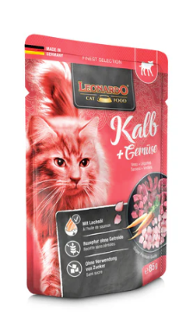 SACHETS LEONARDO 85 G VEAU ET LEGUMES - 16 PCS