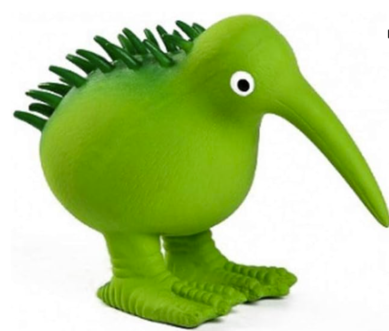 Kiwi Jouet en Latex Vert Citron / dernière pièce !