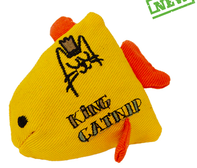 VADIGRAN KING CATNIP JOUET POISSON DORÉ