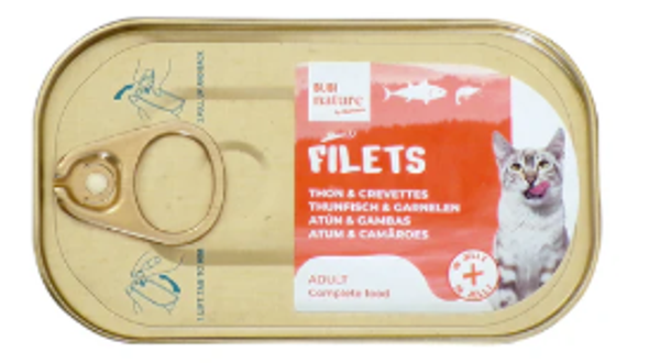 BUBI NATURE THON ET CREVETTE EN GELEE 12 x 85G