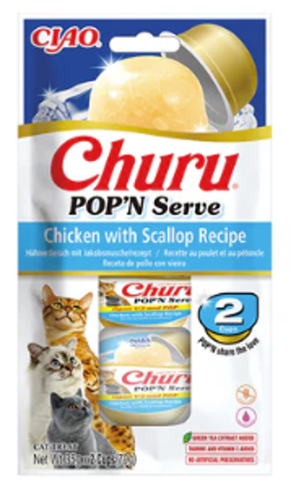 CHURU POP'N SERVE POULET ET PETONCLE