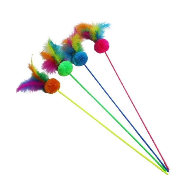 BUBIMEX CANNE À PÊCHE AVEC PLUME 58CM 4 COLORIS