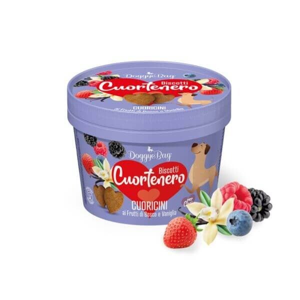 DOGGYEBAG CUORTENERO CUORICINI AUX BAIES ET VANILLE 150 g