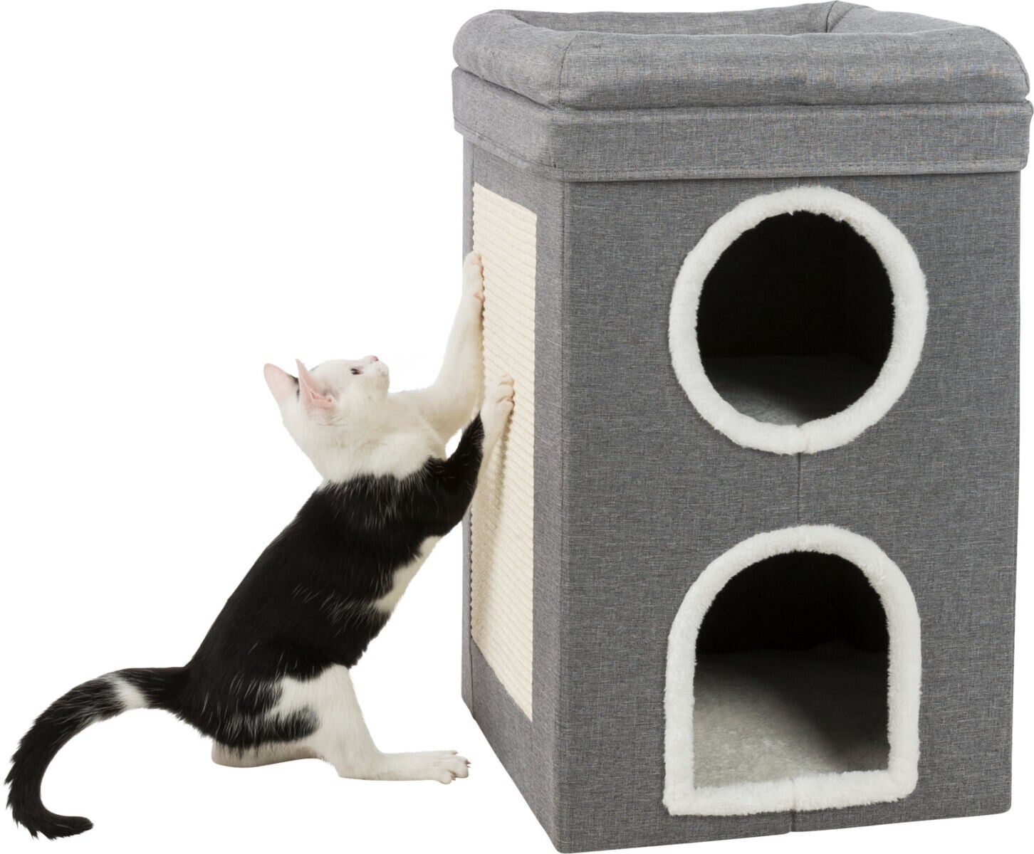 Cat Tower Saul, 39×64×39cm, gris