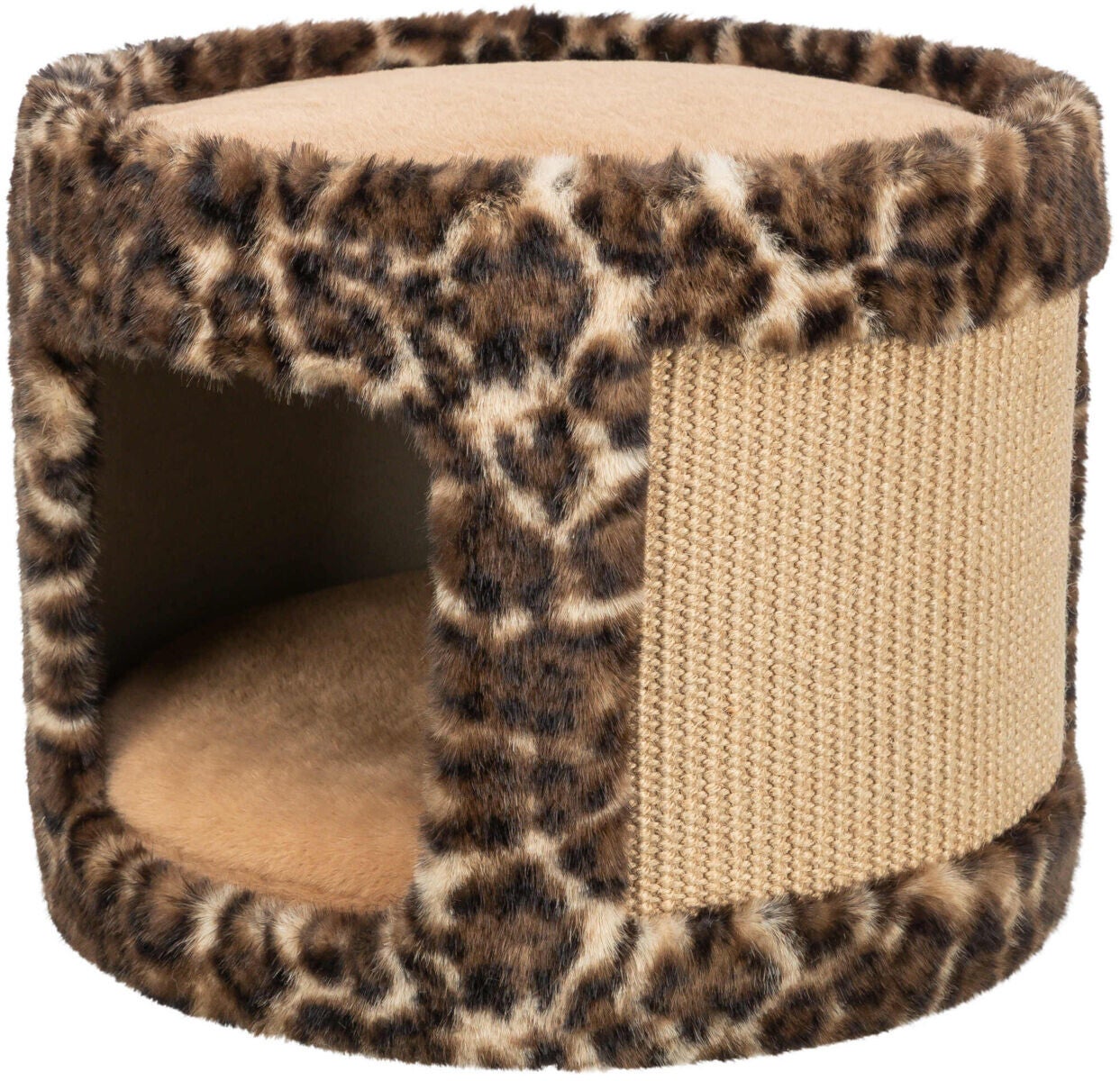 Abri griffoir Leo, ø 38×30cm, brun