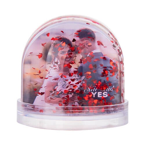 Boule de neige coeur