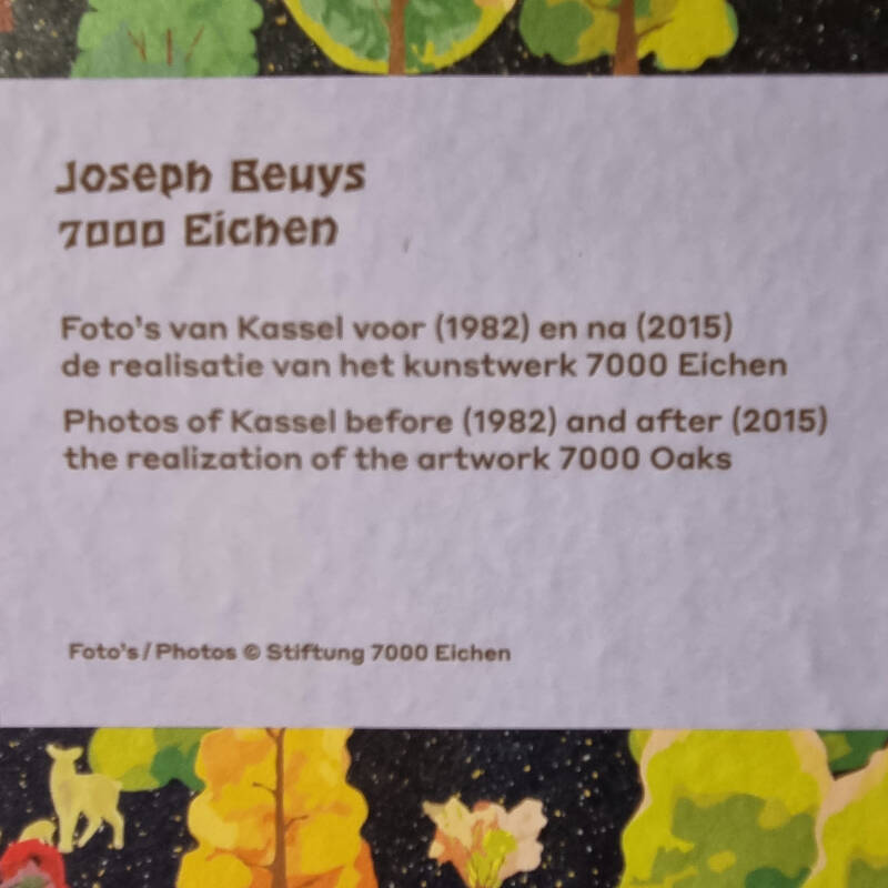 text accompanying project 7000 Oaks by Joseph Beuys in Kassel 1982