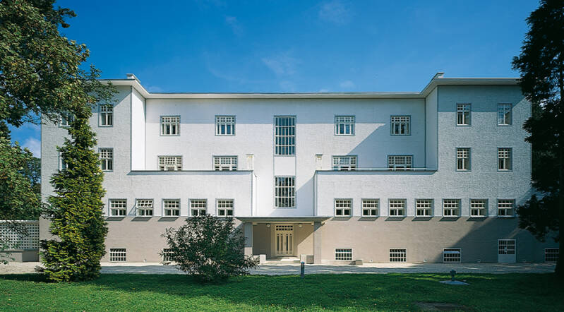 Photograph of the Purkersdorf Sanatorium, near Vienna, designed by Josef Hoffmann