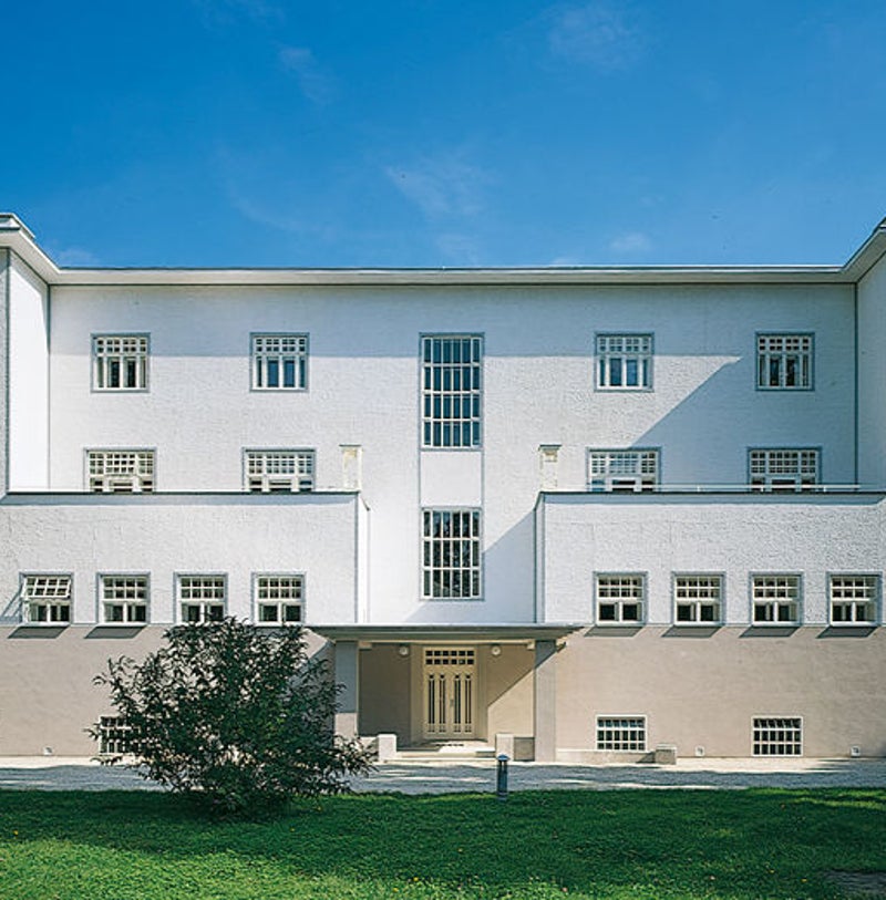 Photograph of the Purkersdorf Sanatorium, near Vienna, designed by Josef Hoffmann