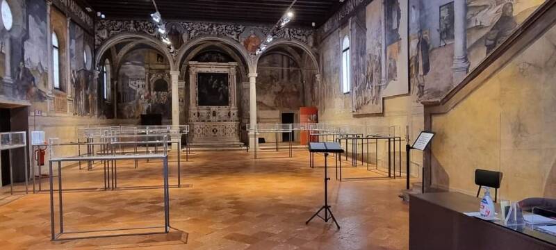 de tentoonstellingsruimte van het 