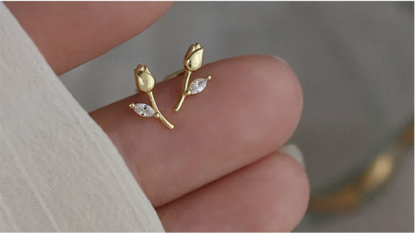 Tulips Ear Studs