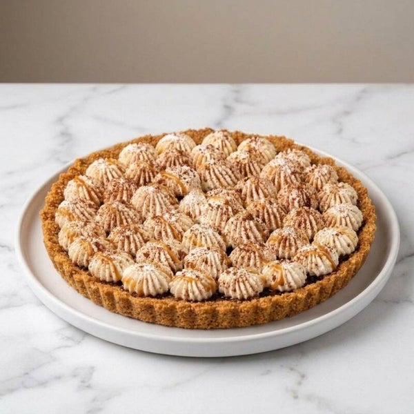 Chocolate & Salted Butterscotch Cream Tart