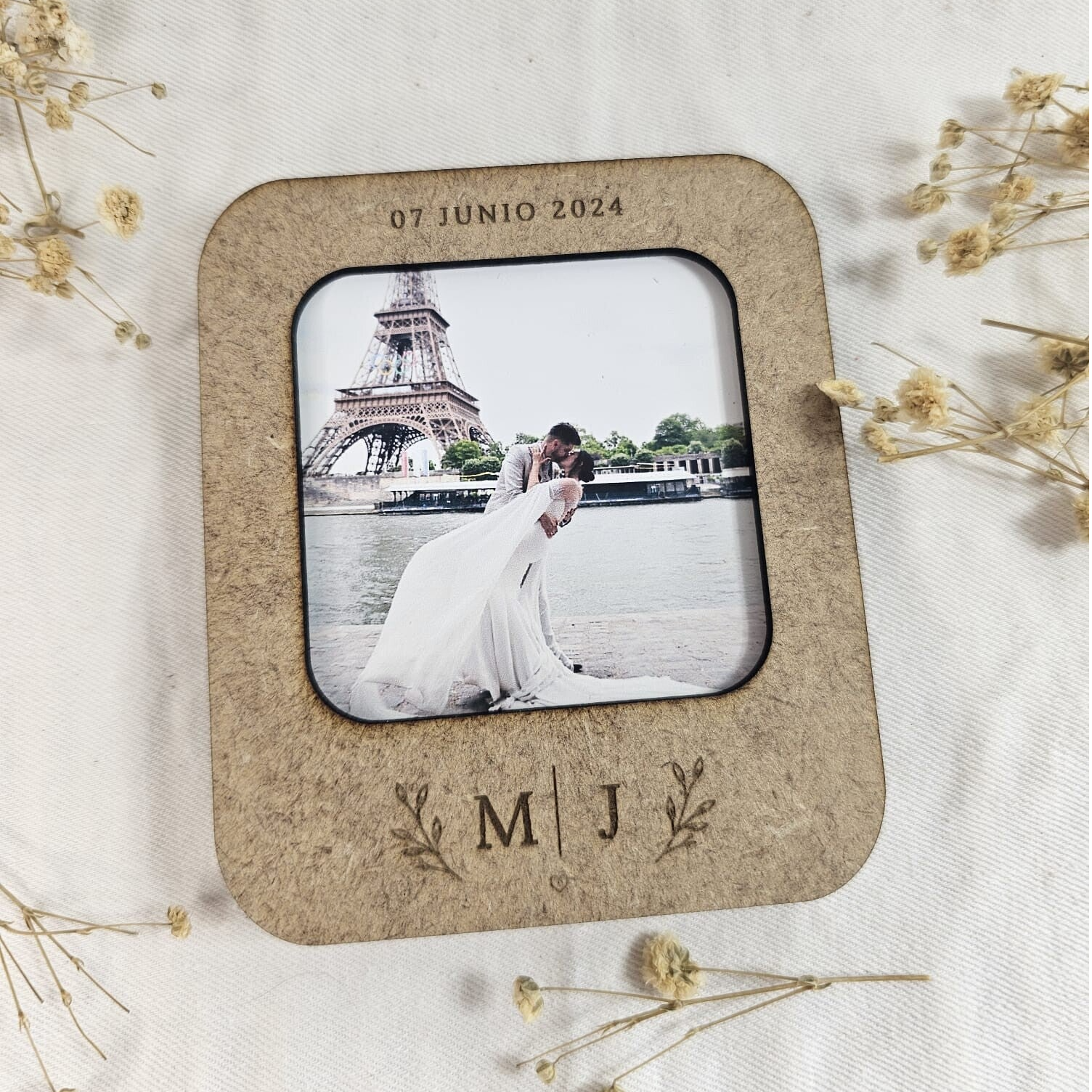 Portafotos con imán para Boda