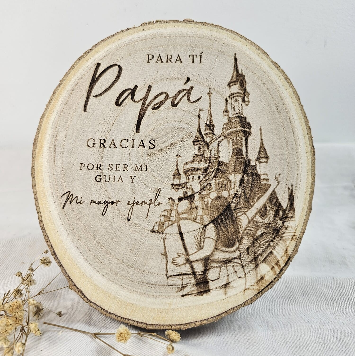 Rodaja de Madera Papá