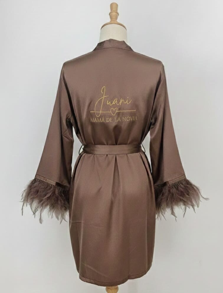 Bata de Plumas Café