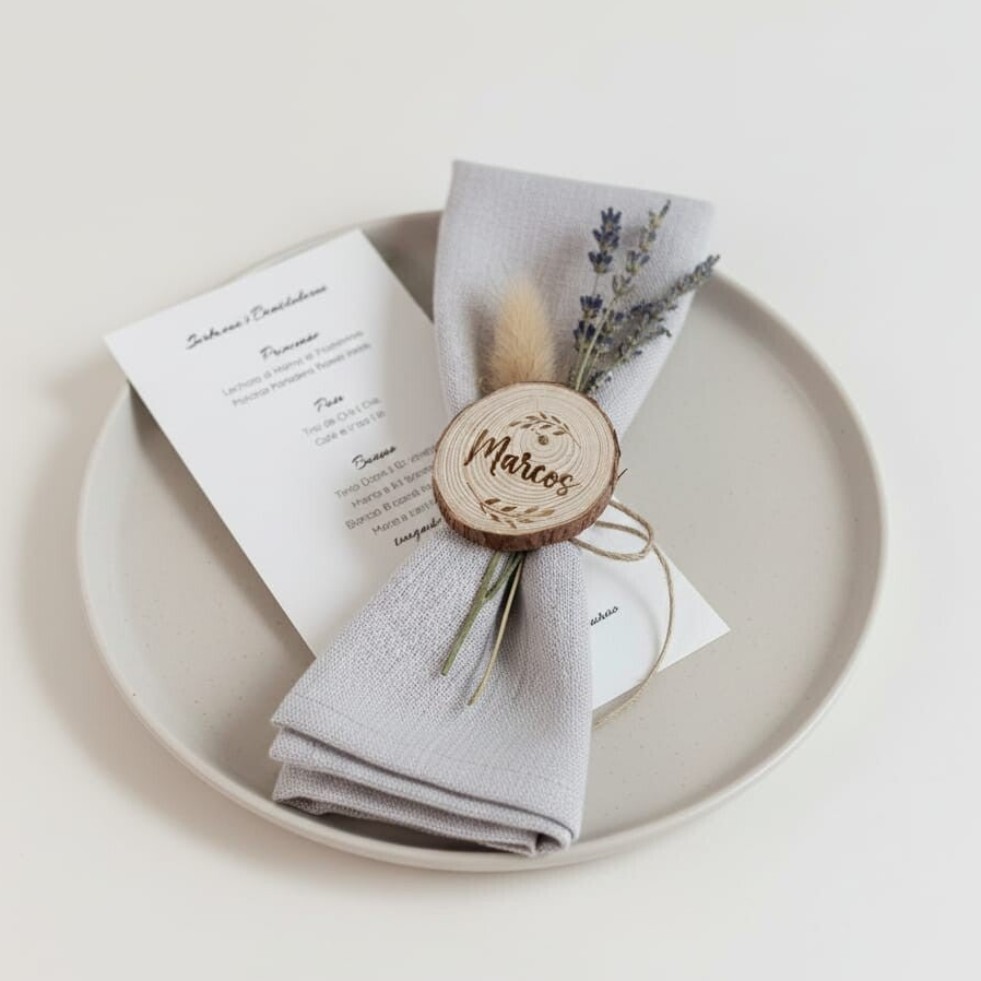 Marca sitio Rodaja de Madera