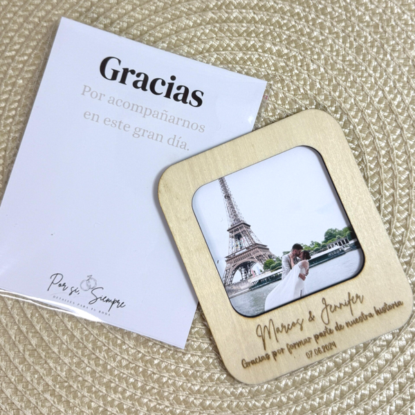 Portafotos fotomatón con imán