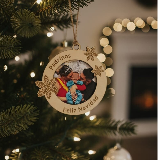Adorno Navideño con foto