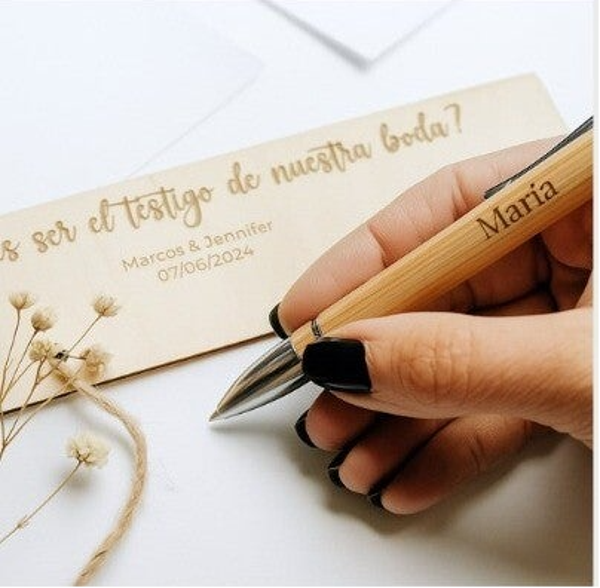 Placa con Bolígrafo