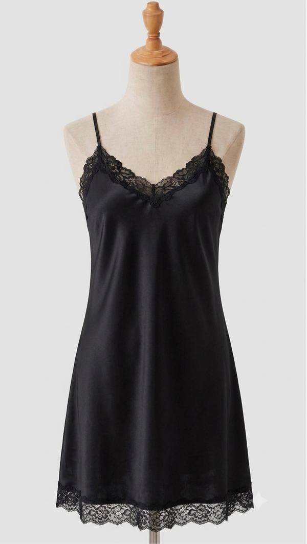 Camisón Encaje Negro