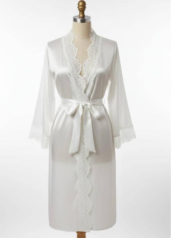 Set Bata Encaje Larga con Camisón o pijama