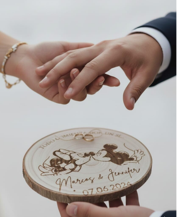 Porta Alianzas Rodaja de Madera