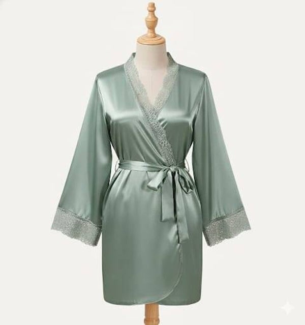 Bata Encaje Verde Menta