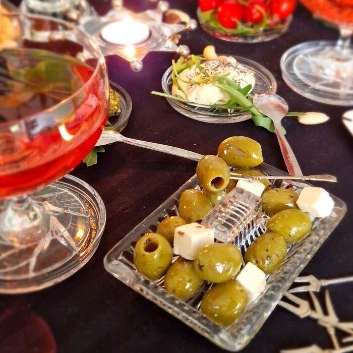 Vintage edit After Dinner | Glass olive tray