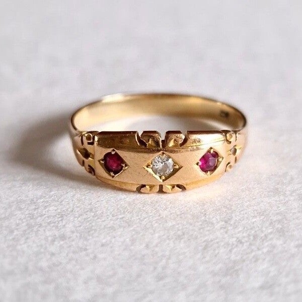The gypsy Ruby and Diamond ring
