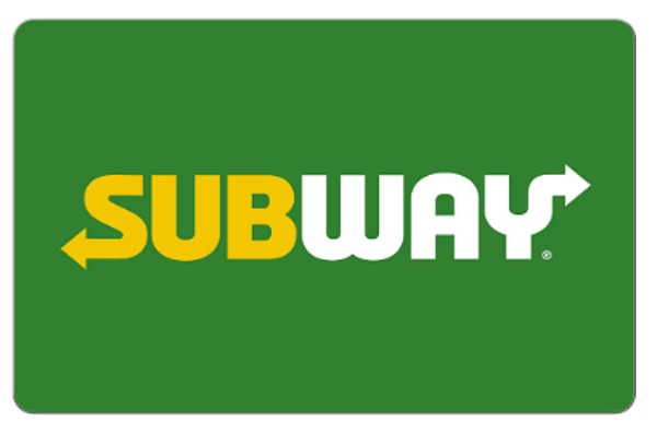 Subway Gift Card $25.00