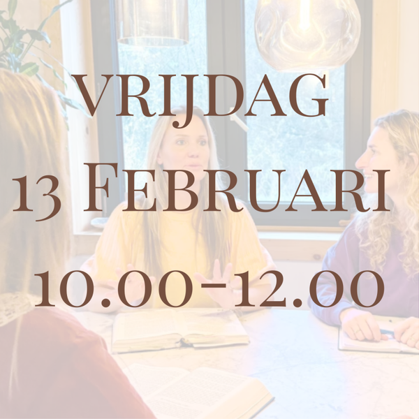 vrijdag 13 februari 10.00-12.00 - losse sessie over Vergeving