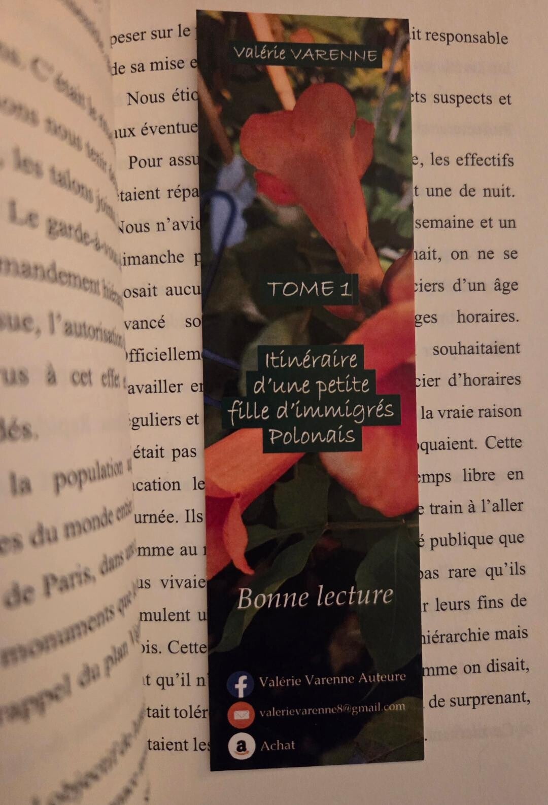 Marque page tome 1