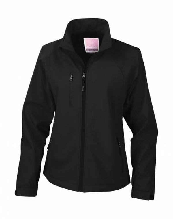 Dames softshell jas zwart